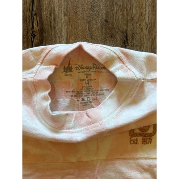 Disney Parks Youth Pink Tye Dye and Rose Gold Spirit Jersey Size Medium - Picture 2 of 3
